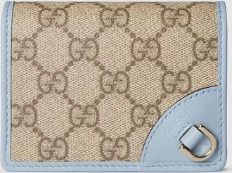Gucci GG Emblem Small Wallet, Beige, GG Canvas