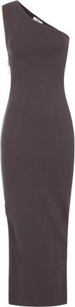 Elisabetta Franchi Red Carpet Knit Dress With Zip