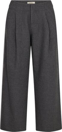Mos Mosh Wijde broek - Dames - Wijde Broeken - Grijs - S - Broeken
