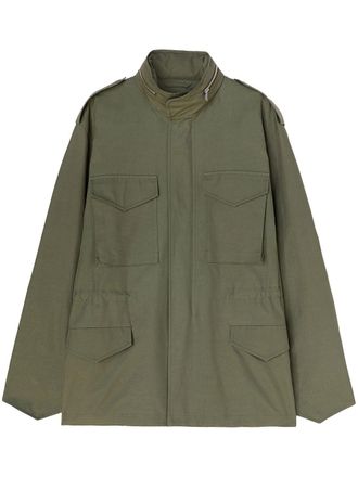 Jil Sander concealed fastening shirt jacket - men - Cotton - 46 - Green