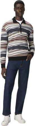Missoni Long Sleeve Polo With Zip And Striped Zigzag Pattern in Multicoloured at Nordstrom, Size 52 It