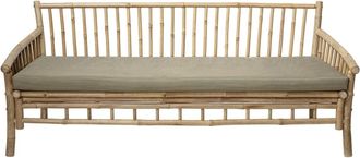 Bloomingville Sof&aacute; 3 plazas bamb&uacute; beige