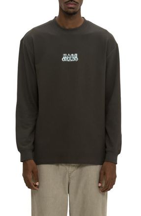 Maui and Sons Pure Maui Thermal Knit Long Sleeve T-Shirt in Washed Black at Nordstrom, Size X-Large
