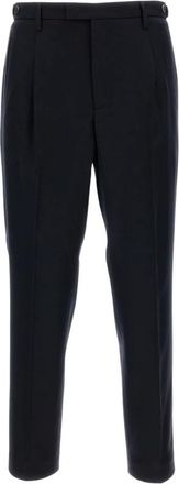 Barena Broeken, Heren, Blauw, M, Wol, Slim-fit broek