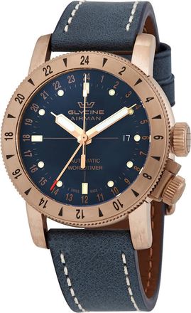 Glycine Airman Automatic Dark Blue Dial Mens Watch GL0167