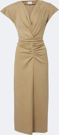 Isabel Marant Nadra gathered cotton jersey midi dress