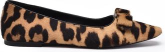 Ferragamo Siwar Pony Hair Ballerina Flats - Animalier