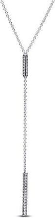 Pandora Timeless Pave Prism Drop Necklace