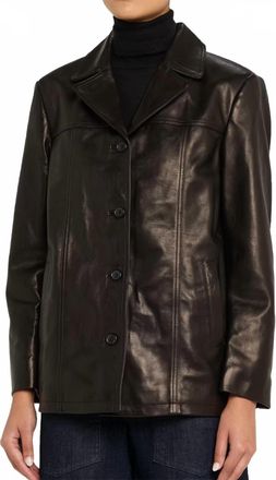 Nili Lotan Womens Brett Leather Jacket In Black