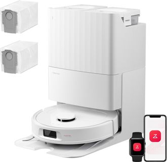 Roborock Qrevo S Pro Set Robot Aspirador Y Fregasuelos, Succi&oacute;n De 18.500 Pa, Navegaci&oacute;n Precisense Lidar, Evitaci&oacute;n De Obst&aacute;culos Reactive Tech, Cepillo De Go
