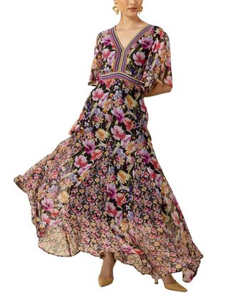 Hale Bob Hale Bob Silk-blend Mariam Maxi Dress