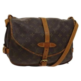 Louis Vuitton Tweedehands Canvas Louis Vuitton tassen - Dames - Pre-owned - Bruin - Maat: ONE Size Leer