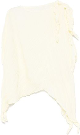 Issey Miyake Wrinkled Twisted Blouse - Womens - Polyester