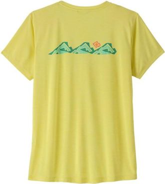 Patagonia Cap Cool Daily Shirt Trailcheck Funktionsshirt f&uuml;r Damen | gelb
