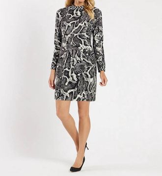 Jude Connally Cameron Python Dress In Black