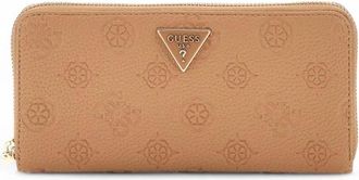 Guess Cresidia SLG Large Zip - Dames - Portefeuilles - Beige - ONE Size - Leer - Accessoires