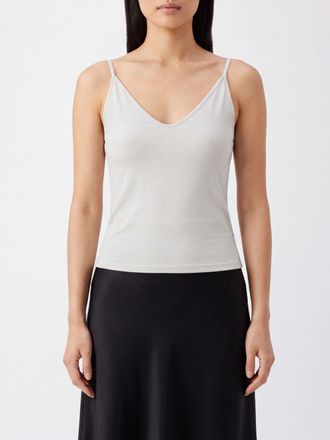 Tom Ford V-Neck Pure Silk Top with Thin Straps