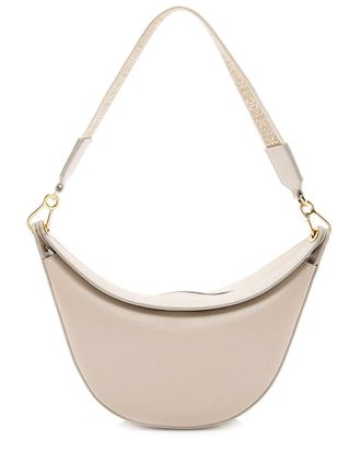 Loewe Beige Nylon & Satin Calfskin Luna Small Bag (Authentic Pre-Loved)