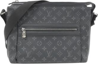 Louis Vuitton Black Coated Canvas Shoulder Bag (Pre-Owned)