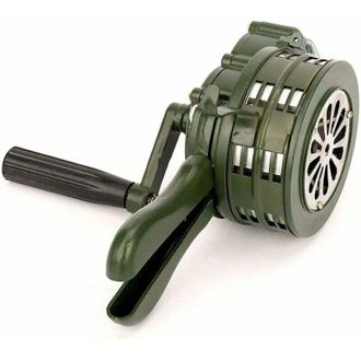 OEM Main Crank Klaxon Sir&egrave;ne Portable 110db Manuel Actionn&eacute; M&eacute;tal Alarme Air Raid Urgence S&eacute;curit&eacute; Alarme