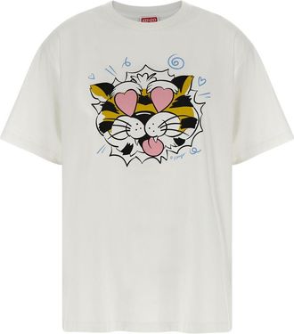 Kenzo White Cotton T-shirt