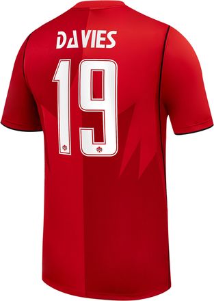 Nike Alphonso Davies Canada Soccer 2026 Stadium Home Nike Mens Dri-FIT Soccer Jersey in Red | NN203945122-CAN