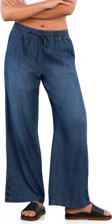 BILLY T Hero High Waist Wide Leg Pants in Dusk Denim at Nordstrom, Size X-Large