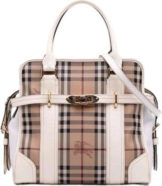 Burberry Pre-owned Handbags, female, Multicolor, Size: ONE SIZE Pre-owned Vintage Canvas Handbag