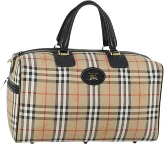 Burberry Pre-owned Weekend Bags, female, Beige, Size: ONE SIZE Pre-owned Boston Bag