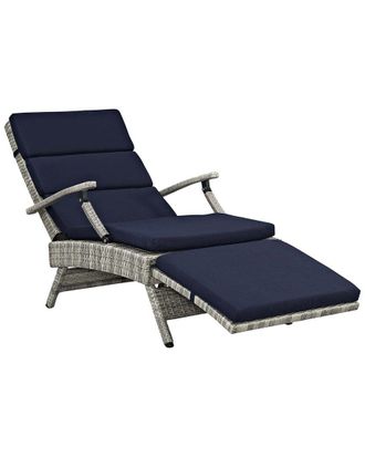 ModWay Discontinued Modway Outdoor Envisage Chaise Outdoor Patio Wicker Rattan Lounge Chair
