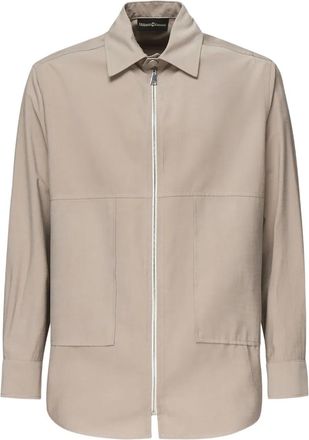 Giuliano Galiano Camicia con zip - Toni neutri