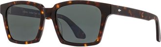 American Optical Adams 52mm Square Nylon Non Polarized in Amber Tortoise - Gnn-P at Nordstrom