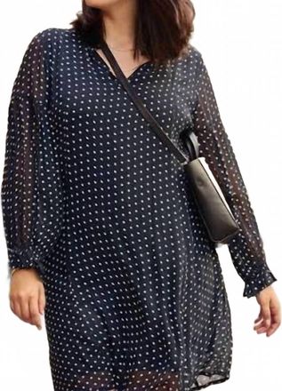 Part Two Womens Botella Dress In Dark Navy Dot