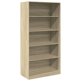 vidaXL Armario Madera Contrachapada Color Roble Sonoma 100x50x200 Cm Vidaxl