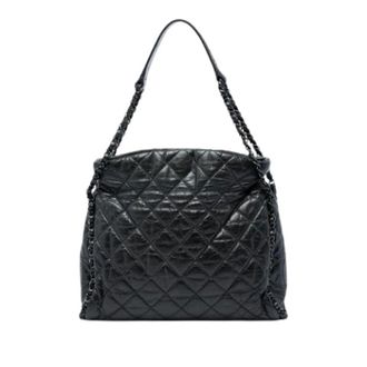 Chanel Pre-owned Chain Me Hobo - Dames - Pre-owned - Zwart - Maat: ONE Size Leer
