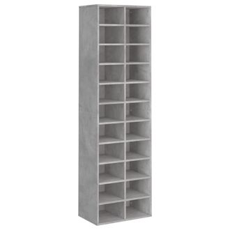 vidaXL Vidaxl - Mueble Zapatero De Contrachapada Gris Hormig&oacute;n 80x35,5x180 Cm