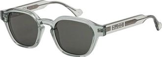 Gucci Zonnebrillen - Heren - Zonnebrillen - Grijs - 50 MM - Accessoires