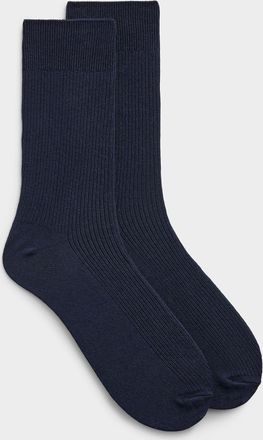 Lindbergh Mens Ribbed solid dress socks
