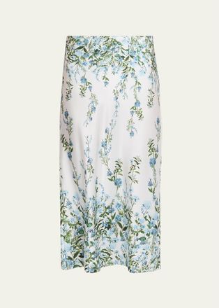 Alice & Olivia Maeve Mid-Length Slip Skirt