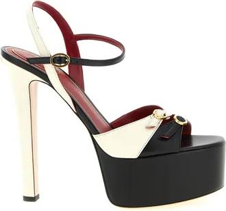 Valentino Garavani Bicolor Calfskin Stiletto Heel Womens Sandals