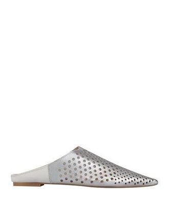 サンダル・ミュール ALEXANDER MCQUEEN Silver Leather Seal Mules Alexander McQueen Metallic Leather Heel Sandals from $504.00
