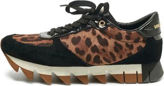 Dolce & Gabbana Sneakers con stampa leopardata - Marrone