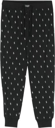 Polo Ralph Lauren Joggingbroek met ponyprint van katoen - Heren - Sweatpants - Zwart - 2XL - Katoen - Broeken