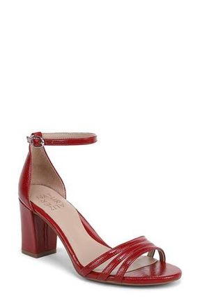 Naturalizer Heidi Sandal in Red Textured Faux Leather at Nordstrom Rack, Size 9.5