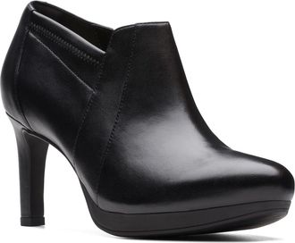 Clarks Womens Ambyr Hope Ankle Boot, Black Leather, 7.5 UK
