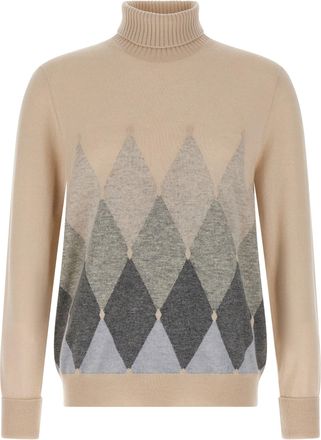 Ballantyne Argyle Turtleneck Maglioni Beige-Uomo