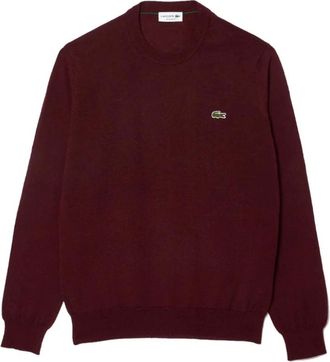 Lacoste Jersey de cuello redondo Ah 3225Bzd - Knitwear - Hombre - Rojo - 2XL