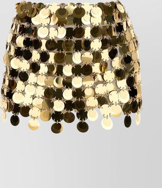 Paco Rabanne sequined mini skirt