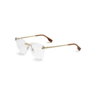 Fendi Glasses, female, Yellow, 59 MM, First Crystal Eyeglasses
