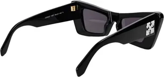 Off-white Womens Arrow Logo Sunglasses Black Acetate